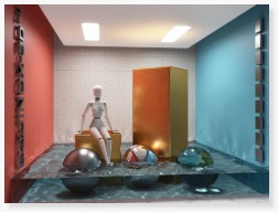 EQUINOX-3D Water caustics 3D CAD rendering photorealism