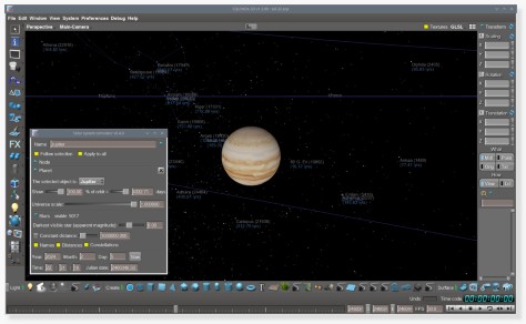 Solar system simulator